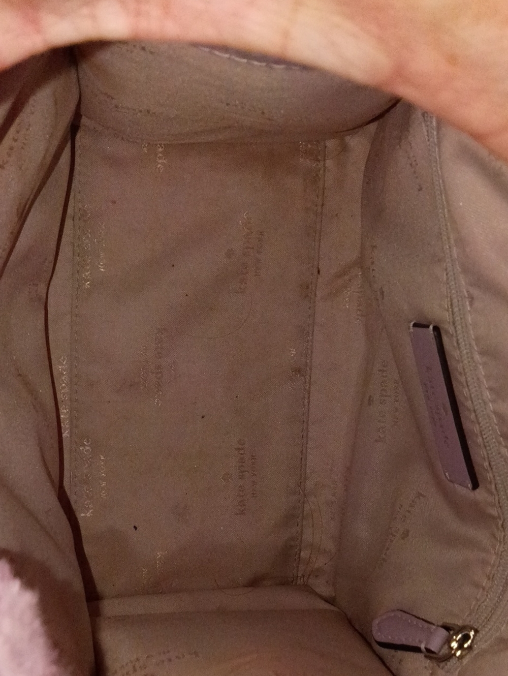 kate spade Lavender Faux-Shearling Mini Tote - Picture 6 of 6
